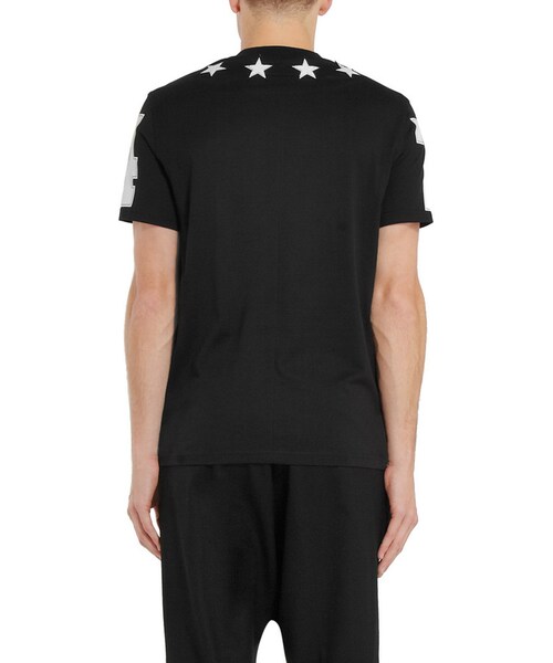 GIVENCHY（ジバンシイ）の「Givenchy Cuban-Fit Embroidered Star-Trim T-Shirt（Tシャツ/カットソー・メンズ・Black・XS/S/M/L/XL）」の3枚目の写真