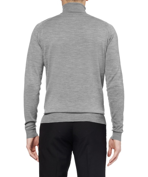 JOHN SMEDLEY（ジョンスメドレー）の「John Smedley Belvoir Rollneck Merino Wool Sweater（ニット/セーター・メンズ・BLACK/BLUE/Gray/GRAY/Gray_429607/BLACK_429603/BLACK_429608/GRAY_429602/BLUE_429604/GRAY_429605/GRAY_429606・S/M/L/XL/XXL）」の7枚目の写真