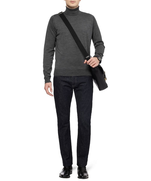 JOHN SMEDLEY（ジョンスメドレー）の「John Smedley Belvoir Rollneck Merino Wool Sweater（ニット/セーター・メンズ・BLACK/BLUE/Gray/GRAY/Gray_429607/BLACK_429603/BLACK_429608/GRAY_429602/BLUE_429604/GRAY_429605/GRAY_429606・S/M/L/XL/XXL）」の19枚目の写真