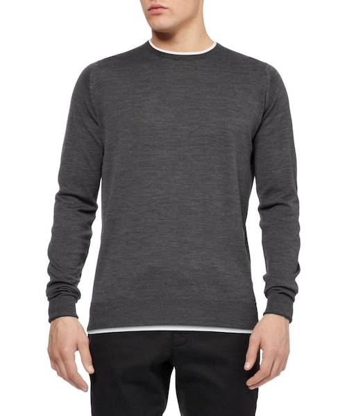 JOHN SMEDLEY（ジョンスメドレー）の「John Smedley Belvoir Rollneck Merino Wool Sweater（ニット/セーター・メンズ・BLACK/BLUE/Gray/GRAY/Gray_429607/BLACK_429603/BLACK_429608/GRAY_429602/BLUE_429604/GRAY_429605/GRAY_429606・S/M/L/XL/XXL）」の8枚目の写真