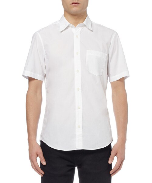 BURBERRY（バーバリー）の「Burberry Brit Short-Sleeved Cotton Shirt（シャツ/ブラウス・メンズ・White・S/M/L/XL/XXL）」の4枚目の写真