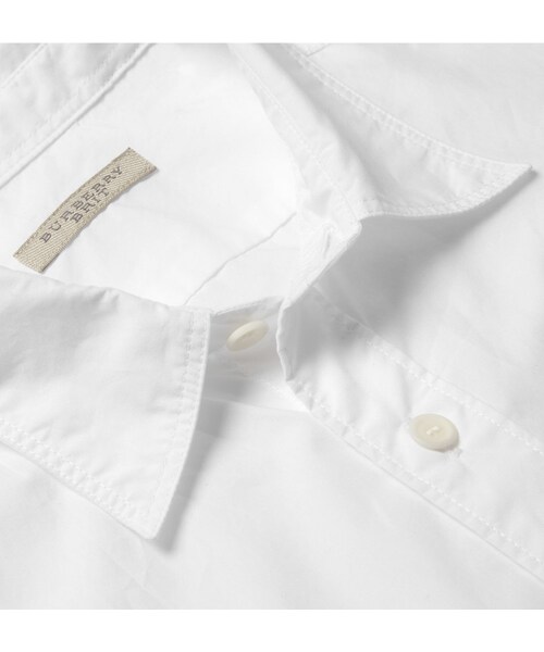 BURBERRY（バーバリー）の「Burberry Brit Short-Sleeved Cotton Shirt（シャツ/ブラウス・メンズ・White・S/M/L/XL/XXL）」の2枚目の写真
