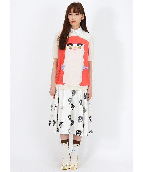 Ne-net（ネネット）の「アネットアイボトム / スカート（スカート・レディース・white(01)/beige(03)/khaki(09)・01/02）」の9枚目の写真