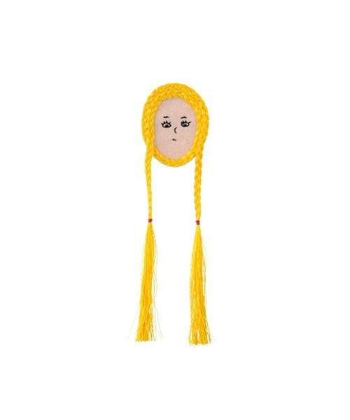 Ne-net（ネネット）の「キンパツみつあみこもの / ブローチ（アクセサリー・レディース・light green(08)/blue(12)/red(21)・-）」の3枚目の写真