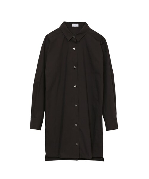 NINE（ナイン）の「コクーンシャツワンピース（ワンピース/ドレス・レディース・シロ/クロ・F）」の2枚目の写真