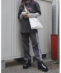 A.D.G | SIde 2Line Black Denim Pants(デニムパンツ)