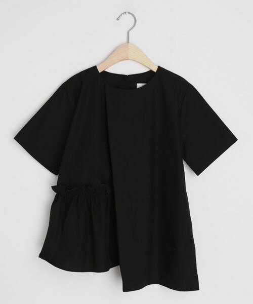 DHOLIC(ディーホリック)の「フリルアシメブラウス(シャツ/ブラウス・レディース・ホワイト/ベージュ/ブラック・FREE)」の2枚目の写真