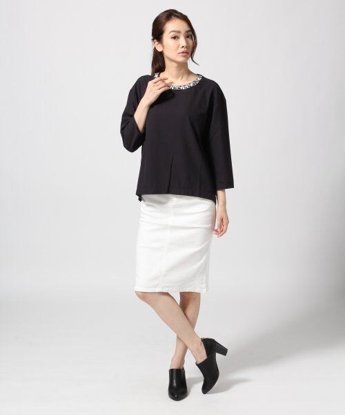 GLOBAL WORK（グローバルワーク）の「デニム５Ｐスカート１４ＦＷ（スカート・レディース・ホワイト05/ブルー85/ネイビー89・Ｓ/Ｍ/Ｌ）」の4枚目の写真