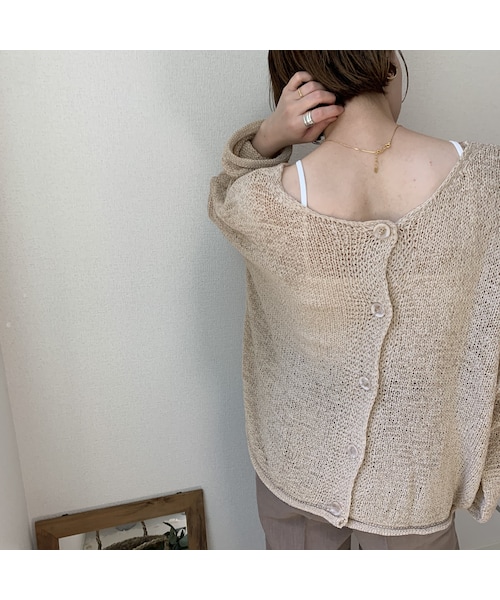 STORES.jp（ストアーズドットジェーピー）の「2WAYサマーニット/ 4color（カーディガン/ボレロ・レディース・その他）」の6枚目の写真