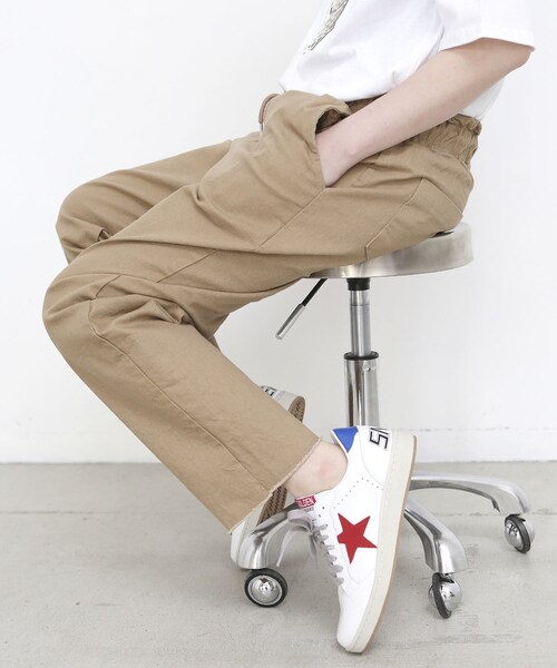 BOYSHE（ボーイシー）の「メゾンピグメント/コットンxストレッチパンツ（ウォッシング加工）ベージュ（チノパンツ・レディース・その他）」の2枚目の写真