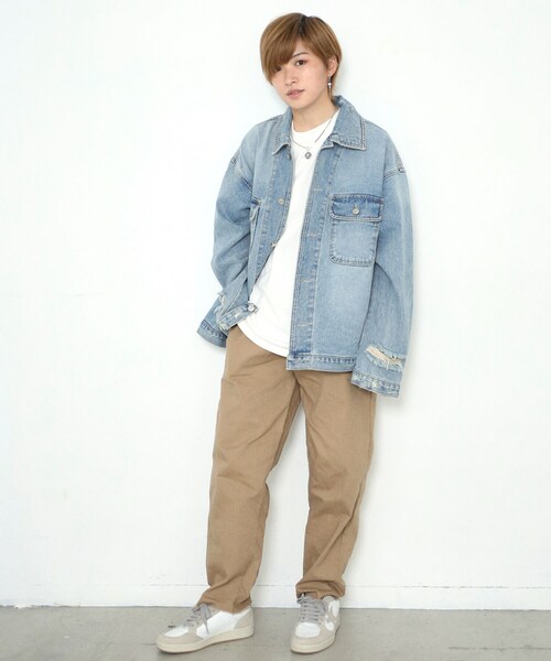 BOYSHE（ボーイシー）の「メゾンピグメント/コットンxストレッチパンツ（ウォッシング加工）ベージュ（チノパンツ・レディース・その他）」の9枚目の写真