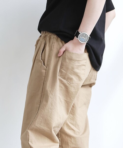 BOYSHE（ボーイシー）の「メゾンピグメント/コットンxストレッチパンツ（ウォッシング加工）ベージュ（チノパンツ・レディース・その他）」の8枚目の写真