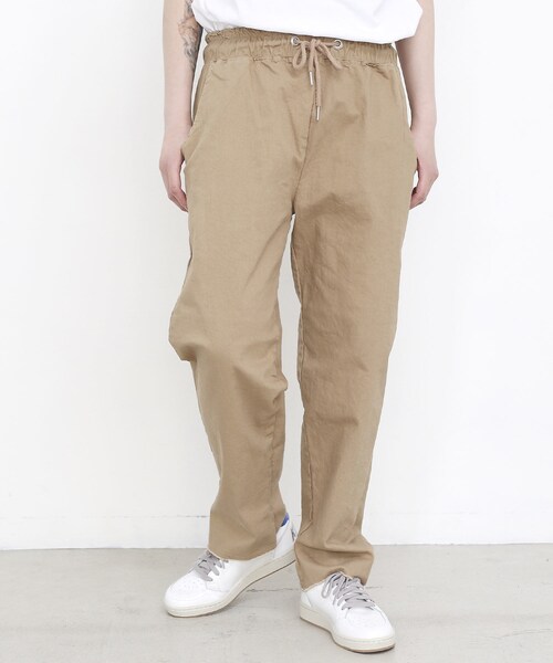 BOYSHE（ボーイシー）の「メゾンピグメント/コットンxストレッチパンツ（ウォッシング加工）ベージュ（チノパンツ・レディース・その他）」の3枚目の写真