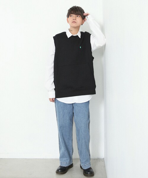 BOYSHE（ボーイシー）の「デニムワイドパンツ（デニムパンツ・レディース・その他）」の4枚目の写真