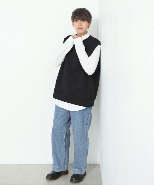 BOYSHE（ボーイシー）の「デニムワイドパンツ（デニムパンツ・レディース・その他）」の5枚目の写真