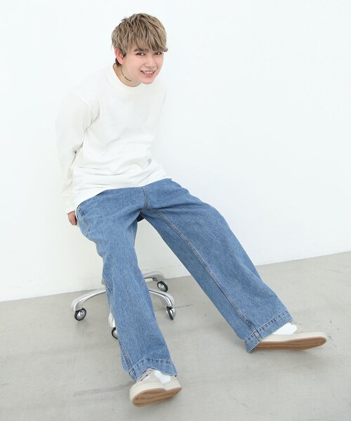 BOYSHE（ボーイシー）の「デニムワイドパンツ（デニムパンツ・レディース・その他）」の8枚目の写真