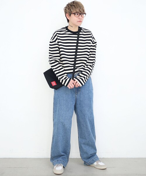 BOYSHE（ボーイシー）の「デニムワイドパンツ（デニムパンツ・レディース・その他）」の7枚目の写真