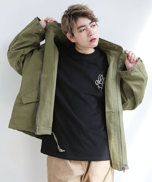 BOYSHE（ボーイシー）の「ビッグシルエット ミリタリーブルゾン/ルーズ