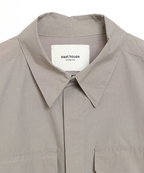 BOYSHE(ボーイシー)の「NCスナップシャツ ワークシャツジャケット ルーズシルエット グレー(ブルゾン・レディース・その他)」の12枚目の写真