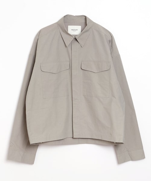 BOYSHE(ボーイシー)の「NCスナップシャツ ワークシャツジャケット ルーズシルエット グレー(ブルゾン・レディース・その他)」の11枚目の写真