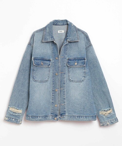 BOYSHE（ボーイシー）の「Damage DENIM JK/ダメージデニムジャケット（デニムジャケット・レディース・その他）」の13枚目の写真