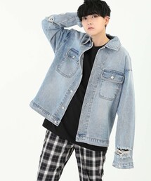 BOYSHE | Damage DENIM JK/ダメージデニムジャケット(デニムジャケット)