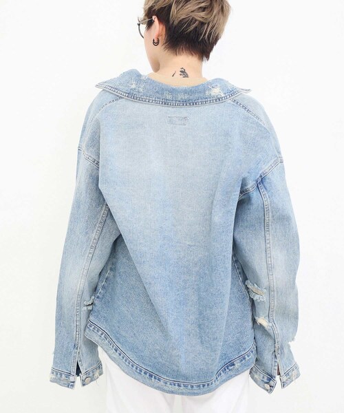 BOYSHE（ボーイシー）の「Damage DENIM JK/ダメージデニムジャケット（デニムジャケット・レディース・その他）」の14枚目の写真