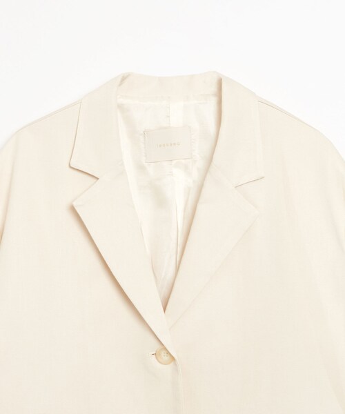 BOYSHE（ボーイシー）の「リヨセル/コットン ボクスシルエットテーラードジャケット　ベージュ（テーラードジャケット・レディース・その他）」の10枚目の写真