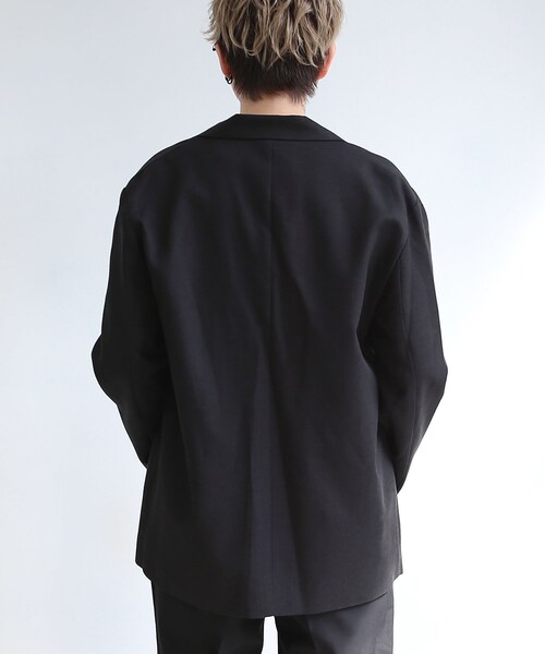BOYSHE（ボーイシー）の「リヨセル/コットン ボクスシルエットテーラードジャケット  ブラック（テーラードジャケット・レディース・その他）」の10枚目の写真