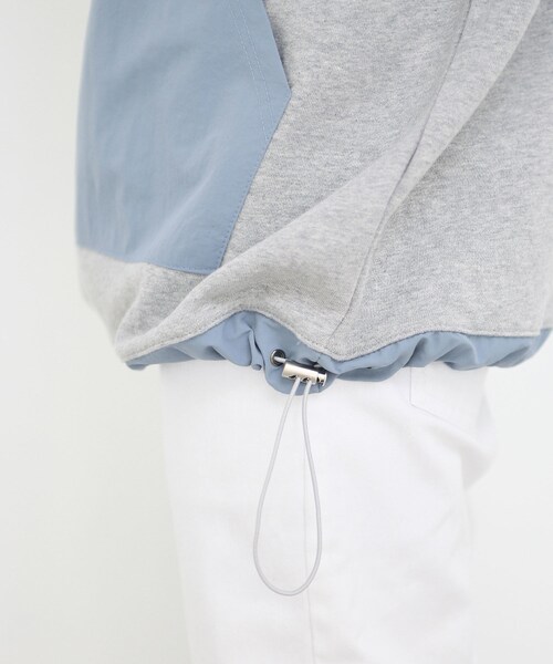 no brand（ノーブランド）の「2配色ビックプルオーバー パーカー　グレー（パーカー・レディース・その他）」の5枚目の写真