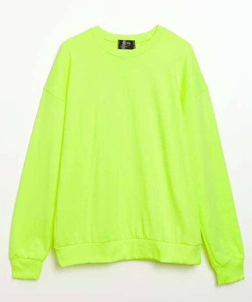no brand（ノーブランド）の「コットン スウェット カットソー　ネオンイエロー（スウェット・レディース・その他）」の7枚目の写真