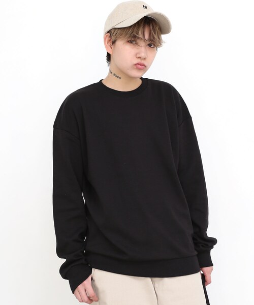 BOYSHE（ボーイシー）の「コットン スウェット カットソー　ブラック（スウェット・レディース・その他）」の3枚目の写真