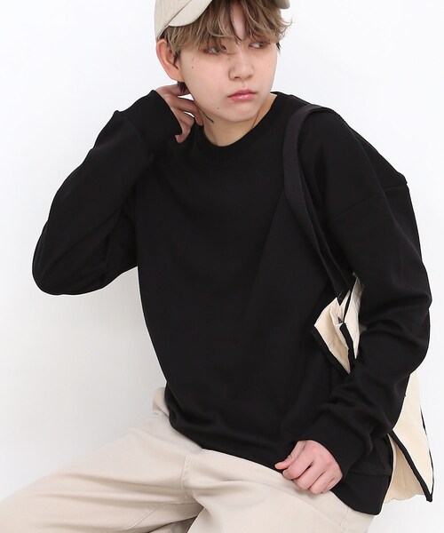 BOYSHE（ボーイシー）の「コットン スウェット カットソー　ブラック（スウェット・レディース・その他）」の5枚目の写真