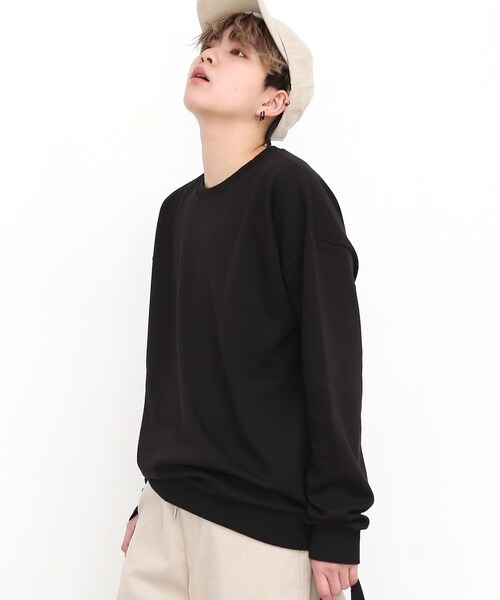 BOYSHE（ボーイシー）の「コットン スウェット カットソー　ブラック（スウェット・レディース・その他）」の4枚目の写真