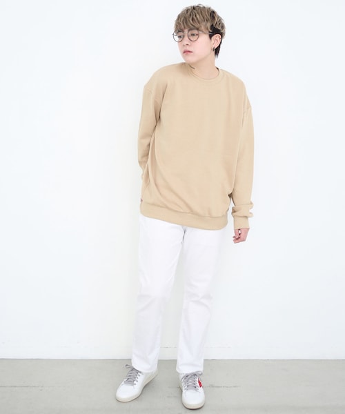 BOYSHE（ボーイシー）の「コットン スウェット カットソー　ベージュ（スウェット・レディース・その他）」の2枚目の写真