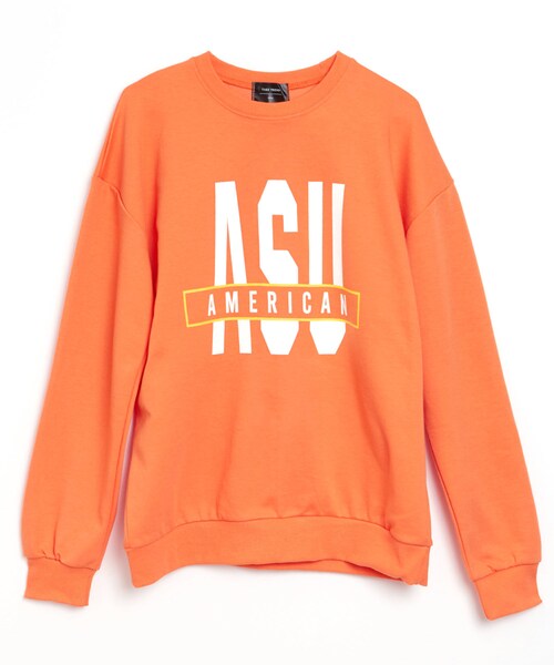 BOYSHE（ボーイシー）の「コットン スウェット USAカットソー　オレンジ（スウェット・レディース・その他）」の5枚目の写真