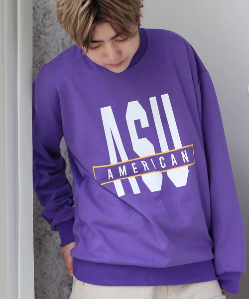 BOYSHE（ボーイシー）の「コットン スウェット USAカットソー　パープル（スウェット・レディース・その他）」の6枚目の写真