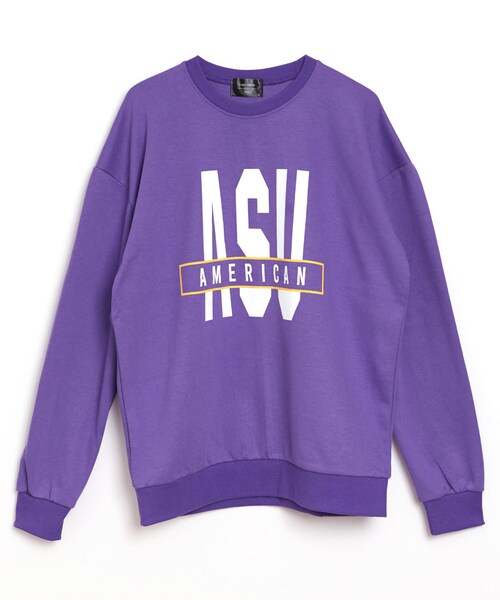 BOYSHE（ボーイシー）の「コットン スウェット USAカットソー　パープル（スウェット・レディース・その他）」の9枚目の写真