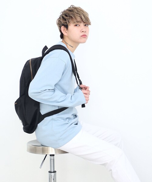 BOYSHE（ボーイシー）の「シンプルロングTシャツ オーバーサイズカットソー　くすみブルー（Tシャツ/カットソー・レディース・その他）」の5枚目の写真