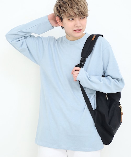 BOYSHE（ボーイシー）の「シンプルロングTシャツ オーバーサイズ