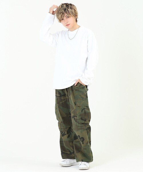 BOYSHE（ボーイシー）の「シンプルロングTシャツ オーバーサイズカットソー　ホワイト（Tシャツ/カットソー・レディース・その他）」の4枚目の写真