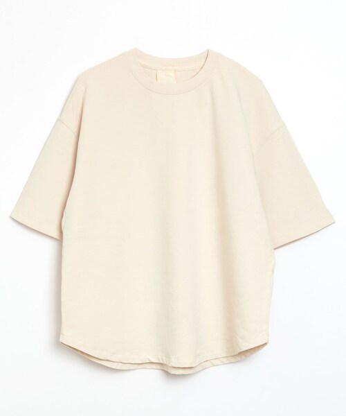 BOYSHE（ボーイシー）の「Darin ベーシック クルーネック Tシャツ　ベージュ（Tシャツ/カットソー・レディース・その他）」の10枚目の写真
