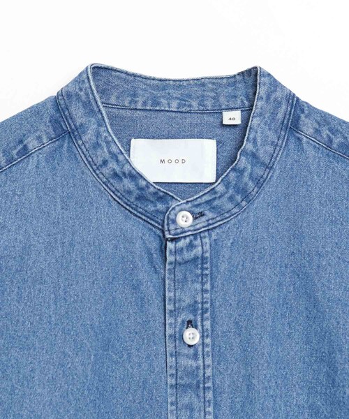 BOYSHE（ボーイシー）の「Orari チャイナカラーデニムシャツ　ブルー（シャツ/ブラウス・レディース・その他）」の10枚目の写真