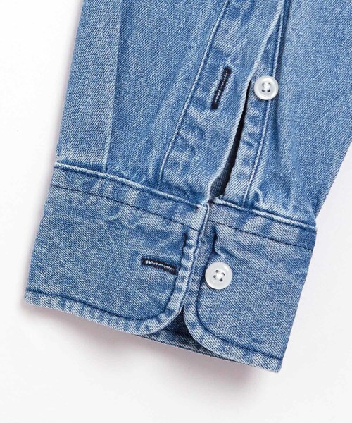 BOYSHE（ボーイシー）の「Orari チャイナカラーデニムシャツ　ブルー（シャツ/ブラウス・レディース・その他）」の13枚目の写真