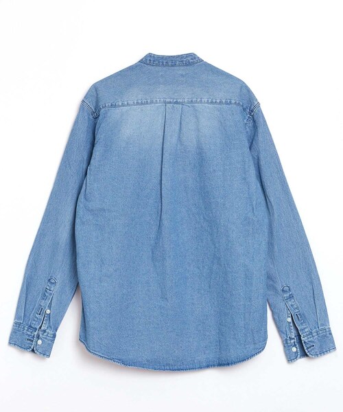 BOYSHE（ボーイシー）の「Orari チャイナカラーデニムシャツ　ライトブルー（シャツ/ブラウス・レディース・その他）」の14枚目の写真