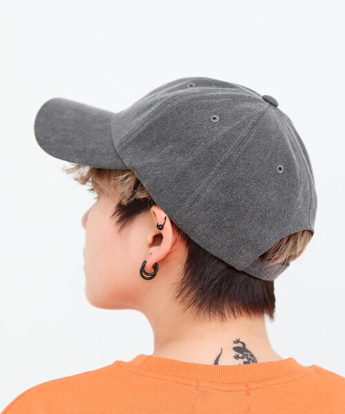 BOYSHE（ボーイシー）の「Mキャップ ウォッシュ加工　チャコールグレー（キャップ・レディース・その他）」の4枚目の写真