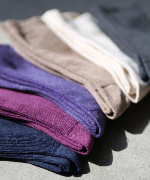 BOYSHE（ボーイシー）の「コットンブレンド 無地ベーシックソックス（ソックス/靴下・レディース・その他）」の2枚目の写真