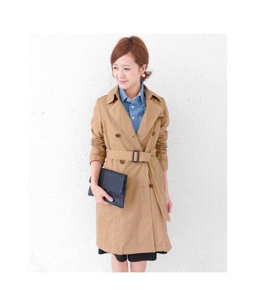 URBAN RESEARCH DOORS(アーバンリサーチドアーズ)の「ライナー付きトレンチコート(ジャケット/アウター・レディース・BEIGE/BLACK・one)」の7枚目の写真