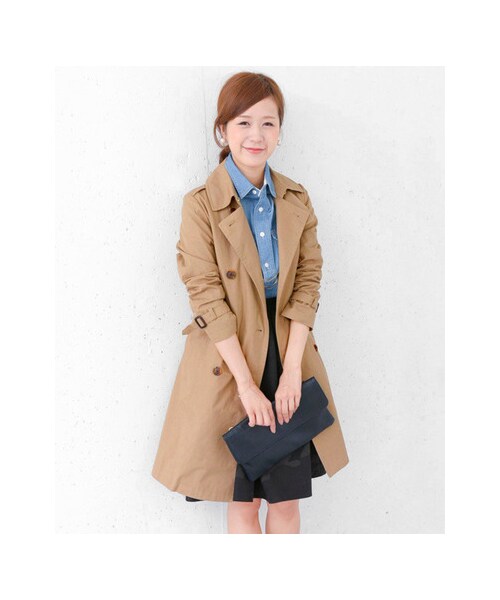 URBAN RESEARCH DOORS(アーバンリサーチドアーズ)の「ライナー付きトレンチコート(ジャケット/アウター・レディース・BEIGE/BLACK・one)」の3枚目の写真
