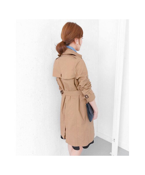 URBAN RESEARCH DOORS(アーバンリサーチドアーズ)の「ライナー付きトレンチコート(ジャケット/アウター・レディース・BEIGE/BLACK・one)」の9枚目の写真
